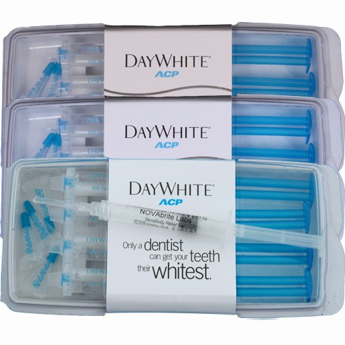 BEST VALUE: Day White ACP 38% Carbamide Peroxide 12-Pack Tooth Whitening Gel + Bonus Sensitivity Relief Gel -- DayWhite