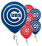 Chicago Cubs Latex Balloons (6 Pack)