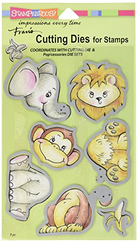 Stampendous DCS5086 Jungle Friends Dies, Grey