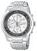 Seiko Men's Alarm Chronograph Silver-Tone Watch #SNAB15 Image