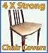 4 X Extra Strong Dining Chair Seat Cushion Protectors Plastic Covers