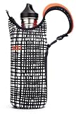 BUILT Neoprene 32-Ounce to 40-Ounce Bottle Tote, City Grid