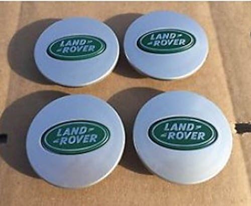 Set Of 4 Land Range Dark Green Wheel Hub Caps Logo Rim 63Mm Cover