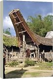 Typical house and granary - 20 Inch Canvas Print (51cm) by Robert Harding