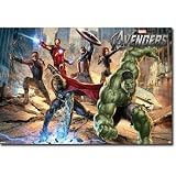 (22x34) The Avengers Strike Comic Poster Print