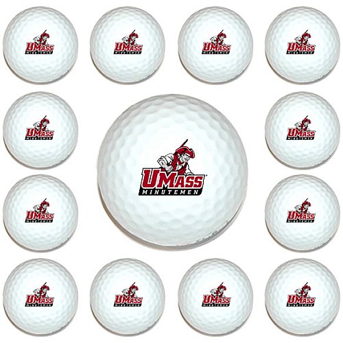 Massachusetts Minutemen Dozen Pack Of Golf Balls From Team Golf