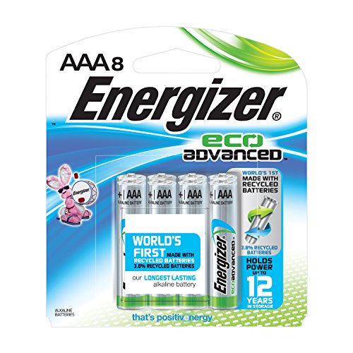 Energizer EcoAdvanced AAA Batteries, Energizer's Longest-Lasting Alkaline (8-pack)