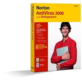 Norton Antivirus 2008 (3 User licence), Upgrade Edition (PC)