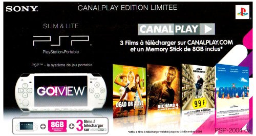 Childrens Toyshop   : Console PSP + Memory Stick 8 Go + Offre VOD Canal Play 3 films