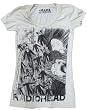 Scribble Cream Girls Juniors T-Shirt by Radiohead - Ships in ''24'' Hours!