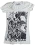 Scribble Cream Girls Juniors T-Shirt by Radiohead - Ships in ''24'' Hours!