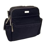 Mr.B Double Decker Clip-on Diaper Bag Designed for Phil and Teds Sport Strollers in Black