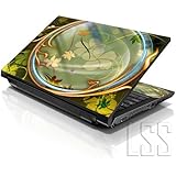 LSS 17 17.3 inch Laptop Notebook Skin Sticker Cover Art Decal Fits 16.5" 17" 17.3" 18.4" 19" HP Dell Apple Asus Acer Lenovo Asus Compaq (Free 2 Wrist Pad Included) Flower Tunnel