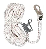 AO Safety 94023 Safewaze 50-Foot Rope Lifeline with Rope Grab