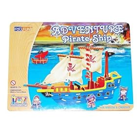 Wooden Pirate Ship Kit - Build Your Own