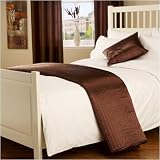 Passion Faux Silk Runner in Toffee