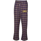 LSU Tigers Gold-Purple Plaid Match-Up Flannel Pajama Pants
