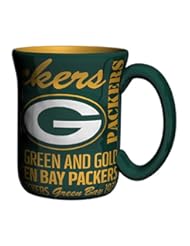 Sports: NFL Green Bay Packers Sculpted Spirit Mug, 17 oz., Green - Boelter Brands