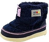 (イフミー) IFME 30-5706 子供 キッズ ベビー ミドル ブーツ (12.5cm, NAVY)
