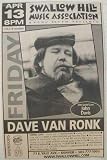 Dave Van Ronk Denver Colorado Concert Poster