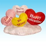 5 Foot Valentine's Day Inflatable Love Hearts & Cloud