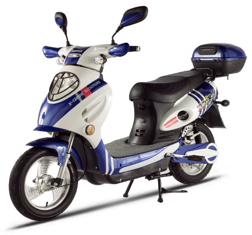 X-Treme Scooters Sport Electric Bicycle Moped (Blue)
