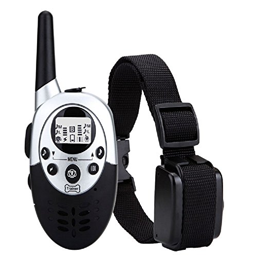 1000 yard Remote Dog Training, Rechargeable LCD Wireless Anti Bark Collar 8 level Shocks,8 level Vibrations and 3 level tones Best Puppy Obedience Training Water Proof for Large, Medium Dog