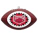 ARKANSAS RAZORBACKS Mini-Replica NCAA Football CHRISTMAS ORNAMENT (Star Design)