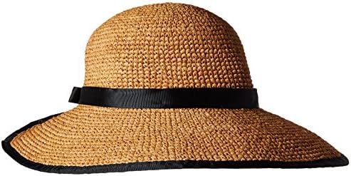Callanan Women's Raffia Open Back Facesaver Hat, Tea, One Size