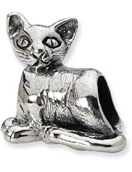 Sterling Silver Sphynx Cat Charm Bead Fits Pandora Chamilia Biagi Bracelet