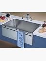 Blanco 501-113-AT Farmhouse Style Single Bowl Undermount Kitchen Sink, Satin