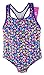 Speedo Big Girls Solid Infinity Splice One Piece Swimsuit (8, Purple Diamonds)