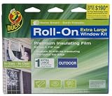 Duck Brand 1162925 Roll-On 84-Inch by 112-Inch Premium Single Extra Large Outdoor Window Insulator Kit