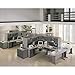 BUSH BUSINESS FURNITURE WC14548 Furniture Series A 48W Desk in Pewter and White Spectrum