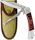 Couteau 'Chasseur' (2 lames), avec étui de ceinture