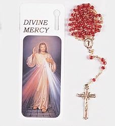 Bookmark Rosary - Divine Mercy - Bookmark and Full 14" Rosary - Exclusively from the Studios of Cromo NB (Milano, Italy)