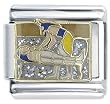Egyptian Mummification Italian Charm Bracelet Link