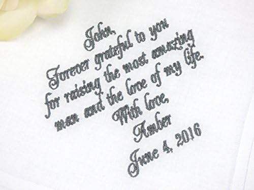 Father of the Groom Personalized Handkerchief