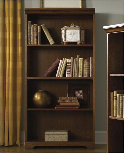 Riverside Furniture 18041 Meridian 60" H Bookcase in Medium Distressed Oak