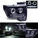 4300K Slim Xenon HID Kit + 09-11 Ford F150 Halo LED Projector Head Lights by autovisionpro