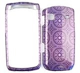 Samsung Replenish M580 Trans. Design, Dark Purple Circular Patterns Hard Ca ....