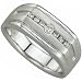 0.25 Ct. T.W. Round Brilliant Cut Diamonds, 14Kt. White Gold. Men's Diamond Ring