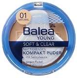 Produkt-Bild: Balea Soft + Clear Kompakt Puder 01 Natural, 2er Pack (2 x 9 ml)