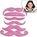 Hot Pink Mustache Assortment (1 Dozen)