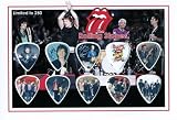 THE ROLLING STONES Mick Jagger Signed Autographed 250 Limited Edition Guitar Pick Set Display #1