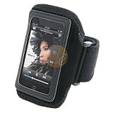 Eforcity Black Adjustable Deluxe ArmBand / Sportband with Case for Apple iPod Touch / iPod Touch 2nd Generation