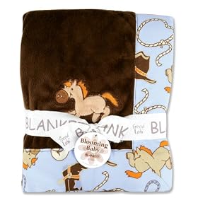 Trend Lab Framed Receiving Blanket, Cowboy Baby