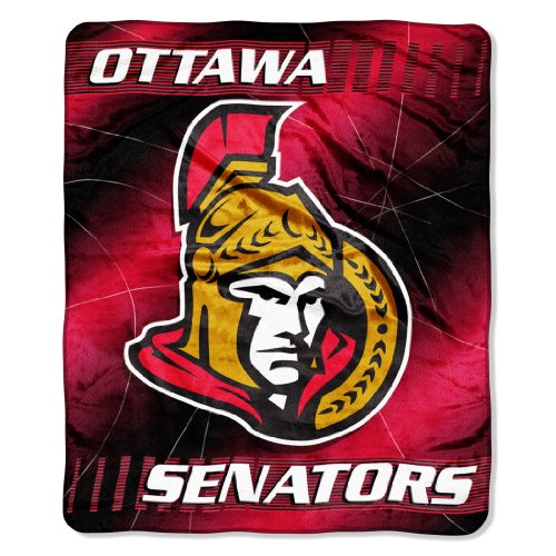 NHL Ottawa Senators 50-Inch-by-60-Inch Micro-Raschel Plush Throw