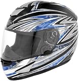 Cyber US-95 Thunder Full Face Motorcycle Helmet Blue Extra Large XL 644594
