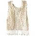 Zeagoo Women's See Through Crochet Tassels Waistcoat